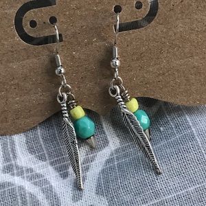 Cute feather earrings